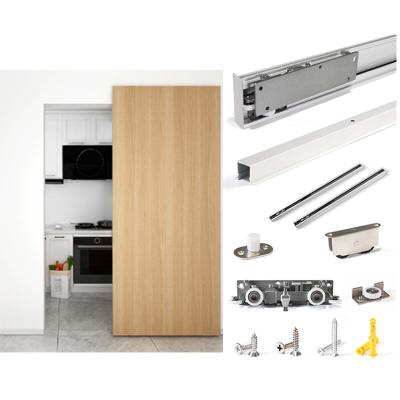 中国 Factory Manufacture Windproof Simple Track Design Invisible Hidden Sliding Door Hardware For Wooden Door 販売のため