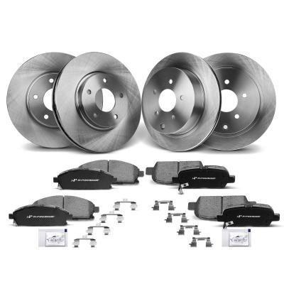 China Front & Rear Disc Brake Rotors & Ceramic Brake Pads for Nissan Quest 04-09 11-17 for sale