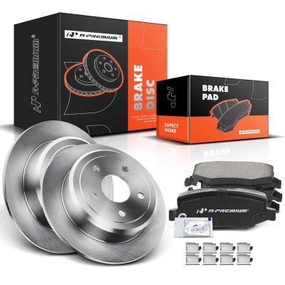 China Rear Disc Brake Rotors & Ceramic Brake Pads for Jeep Wrangler 07-17 Wrangler JK for sale