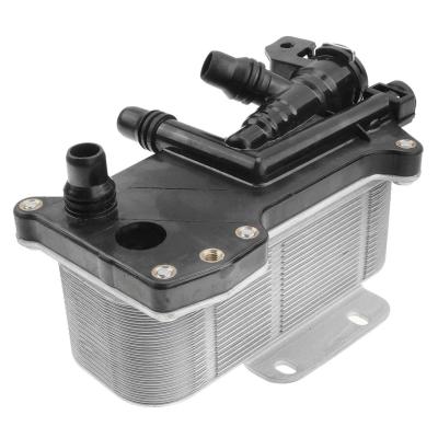 China Transmission Oil Cooler Heat Exchanger with Thermostat for BMW F10 528i L4 2.0L for sale