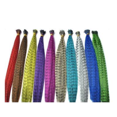 China I-tip Hair Pretty Animal Print Synthetic Hair I Tip Extension for sale