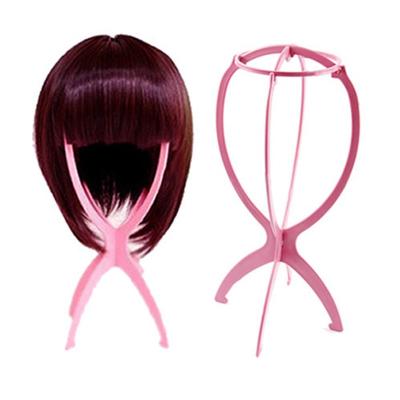 China Wigs Stand Hair Accessories Portable Folding Wig Cap Stand Good Quality Support Display BS-15104036 for sale