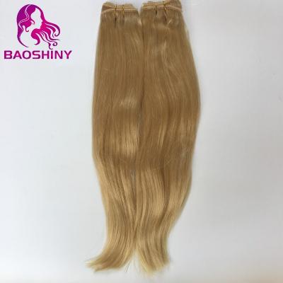 China Silky Straight Wave Pretty Weft Brazilian Remy Hair 22 Inch White Hair Human Hair Extensions for sale