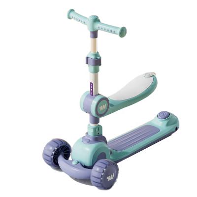 China Ride on Toy High Quality Children's Toy Scooter Best Aluminum Alloy 3 Wheel Durable Foldable Kids Kick Scooter for sale