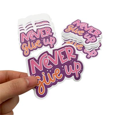 China Waterproof Custom Personalized Individual Die Cut Vinyl Adhesive Stickers Label For Promotion for sale