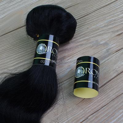 China Waterproof Custom Name Human Virgin Hair Extensions Self Adhesive Logo Packaging Wrapping Stickers Label for sale