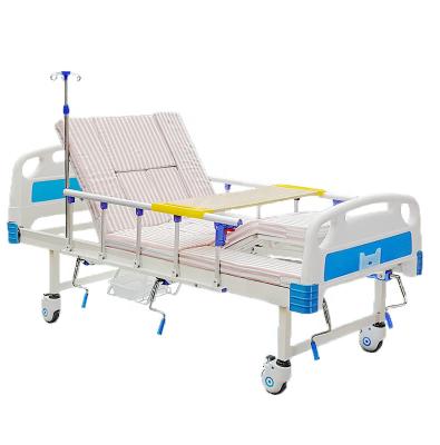 China Multifunctional Steel Hospital Room Hospital Bed With CE And ISO Certification Comfortable And Sturdy Medical Bed for sale