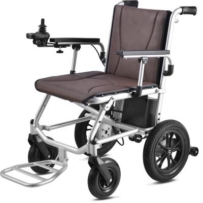 China Convenient High End Luxury Lightweight Folding Aluminum Alloy Electric Wheelchair for sale