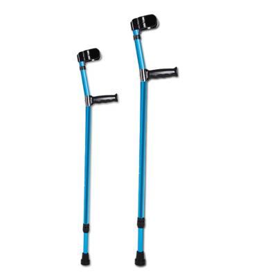 China Durable Lightweight Adjustable Height Forearm Cane Aluminum Alloy Armpit Elbow Crutches for sale