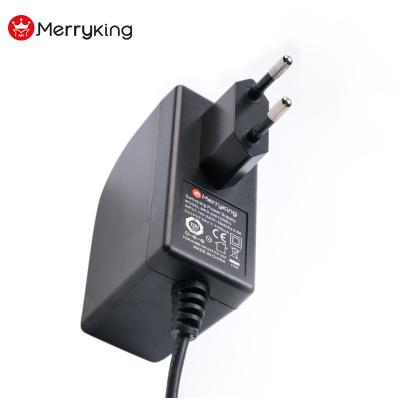 China ABS+PC EU Plug DC AC Adapter 30V 500mA 0.5A 15W Flame Retardant Material Power Supply Adapter With CE for sale