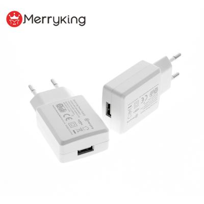 China Mobile Phone EU Wall Plug Universal Input USB Charger 5V 2A 10W AC DC Power Adapter With CE GS for sale