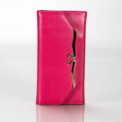 China Safe Women Wallet, Lady Money Wallet Fashionable Purse RFID Envelope Lock Wallet for sale