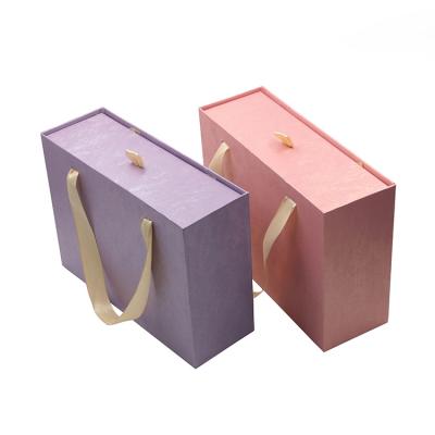 China Recyclable Customized Wedding Dress Packaging Boxes Printed Logo With Ribbon for sale