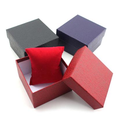 China Custom Logo Printed Watch Gift Box Packaging Box Watch Gift Box With Velvet Foam Inserts for sale