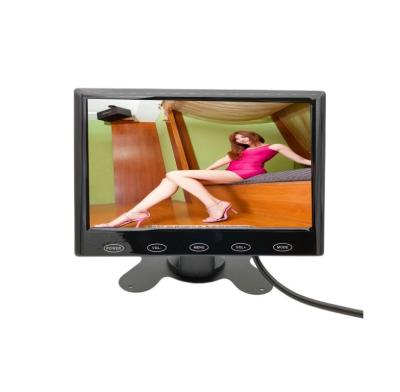 China New design remote control black 7 inch hd lcd tft rear view monitor display lcd for sale