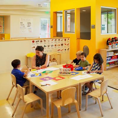 China XIHA Kindergarten Montessori Furniture Early Modern Wood Nursery Furniture Child Care Preschool Furniture Sets For Reggio School for sale