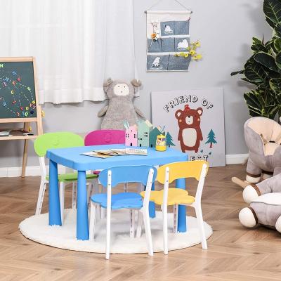 China Modern XIHA Kids Plastic Table And Chair Set Kids Activity Desk For Baby Art Dining Study Toddler Furniture Cartoon Style for sale