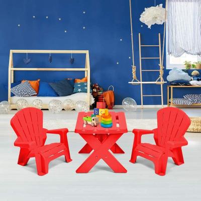 China Modern XIHA Kids Plastic Table and 2 Chairs Kids Furniture Set for Home Indoor and Outdoor Garden Toddlers Activity Craft Table Set for sale