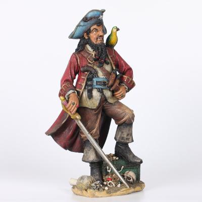 China Art Decor American Comic Book Movie Pirates Of The Caribbean Captain Action Figure Assassin Resin Model for sale