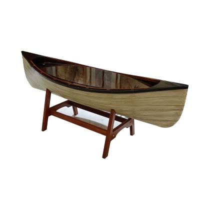 China The other modern boat nautical coffee table furniture hotel, living room, office boat solid wood table for sale