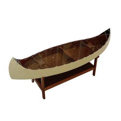 China Portable to move modern boat nautical coffee table furniture hotel, living room, office boat solid wood table for sale