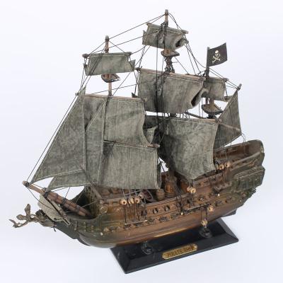 China Handcrafted Flying Dutchman Ship Seaside Decor Nautical Home Decoration Model Art Pirate Ships Decor Wholesale Black Pearl for sale