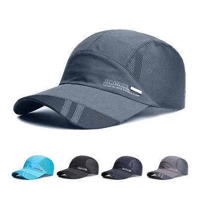 China Wholesale COMMON Mesh Eva Duckbill Trail Running Sports Soft Hat Adjustable Baseball Caps 5 Panel For Men for sale