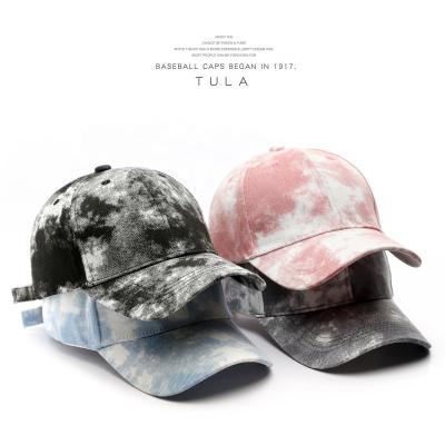 China JOINT Wholesale Fashionable Unisex Fashion Tie Dye Streetwear Sports Baseball Hats Casual Hat For Men for sale