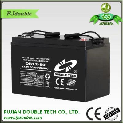 China Solar System Solar Batteries 1200ah 12V 80Ah Deep Cycle Battery for sale