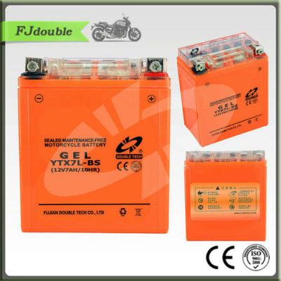 China YTX7L-BS Deep Cycle Gel Motorcycle Battery 12V7AH YTX7L-BS for sale