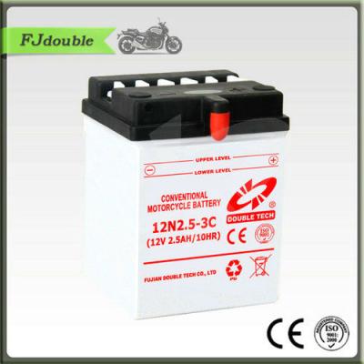 China MOTORCYCLE/Scooter MOTORCYCLE BATTERY CHARGER MOTORCYCLE STANDARD 12N-2.5-3C (12V-2.5AH) BATTERY 12N-2.5-3C for sale