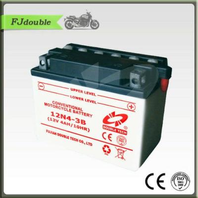 China Maintenance Free Lead Acid Electric Scooter Motorcycle Battery Pack 12N4-3B (12V 4AH) for sale