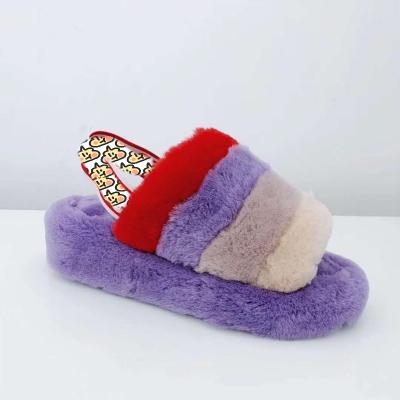 China CUSHIONING Fashion Australia Genuine Wool Slippers Wool Slippers Sheep Fur Slippers for sale