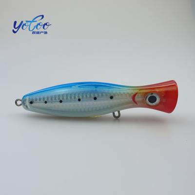 China ABS Heavy Quality Hard Plastic Goods Big Snap 200mm/150g Top Water Floating Fishing Lure Snap Snap Hard Plastic Fishing Lure for sale