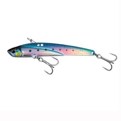 China Wholesale 45g Metal Vibration Bait 110mm In Stock Fishing Metal VIB Lures Spinner Spoon Baits Trout Baits for sale