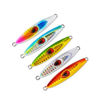 China Lead Alloy Customized 2022 High End Metal Jigbait Long Fishing Lure 20g 40g 60g 80g Casting Casting For Big Game for sale