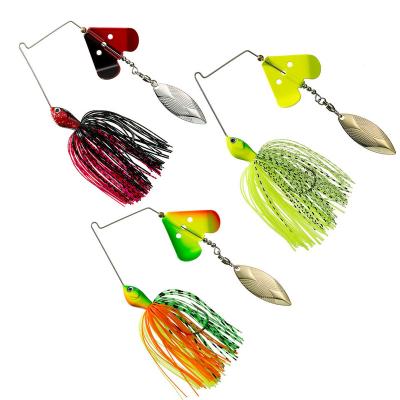 China Lead+Silicone Topwater Silicone Skirt Swim Freshwater Trolling Fishing Baits Lure Buzzbait Metal Spoon Spinner Artificial Hard Bait for sale