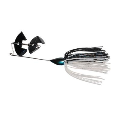 China Hot Selling Lead+Silicone Freshwater Trolling Lure With Spoon Sequin Skirt Metal Rubber Spinners Bait Fishing Buzz Skirt For Carp for sale