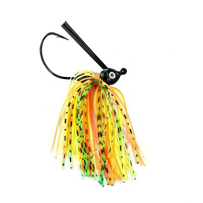 China Silicone Bottom Lead 7g 10g 14g Anti-hanging Head Silicone Edges Wobbler Basting Metal Fishing Jig Lures for sale