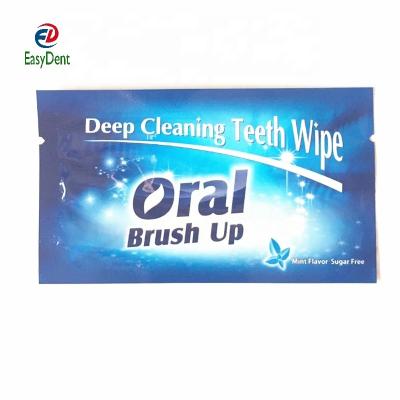 China Front Teeth Whitening Disposable Oral Brush Up Finger Wipe Deep Cleaning Teeth Wipes Teeth Whitening Aid Tooth Cleaning Dentist Oral Hygiene Care for sale