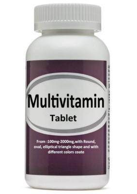 China Tägliches Beschichtung Mangans des Multivitamin-Tablet-Mineral-gelbe Film-1.5g zu verkaufen