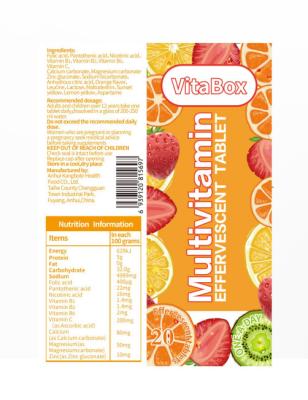 China komplexe Tabletten des Vitamins C schäumendes Antioxydant für immunen Auftrieb zu verkaufen