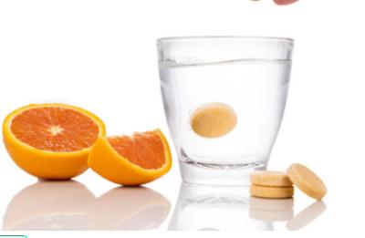 China Gelborange Tablet-schäumender immuner Antioxidansauftrieb des Vitamin- C1000mg zu verkaufen