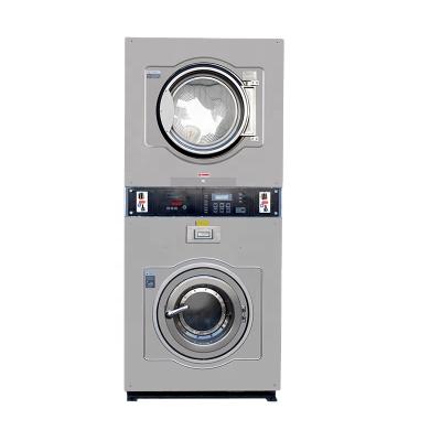 China Double Stack Seal Coin Laundry Dryer Top Selling Washing Machine 910*1000*2000mm for sale