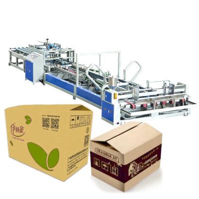 China Other Premium Quality Digital Cardboard Price Making Machine Automatic Corrugated Cardboard Fold Box Folder Gluer For 4 6 Corner for sale