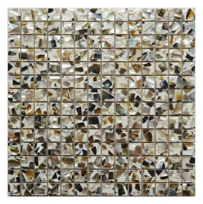 China Parquet High Grade House Decoration Sea Shell Mosaic Tile for sale