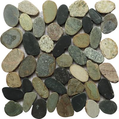 China Parquet fashion special natural pebble stone mosaic slabs for floor and wall for sale