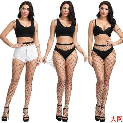 China Custom Women's Women's High Stockings Stockings Fish Net Pantyhose Sexy Net Thigh Breathable Mesh Nylon Tights Lingerie Skin for sale