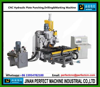 China CNC Hydraulic Punching Drilling and Marking Machine for Plates used  In Transmission Tower Line for sale