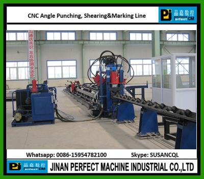 China Single Blade Cutting CNC High Speed Angle Punching, Shearing & Marking Line In Transmission Tower Line  (Model BL1010) for sale